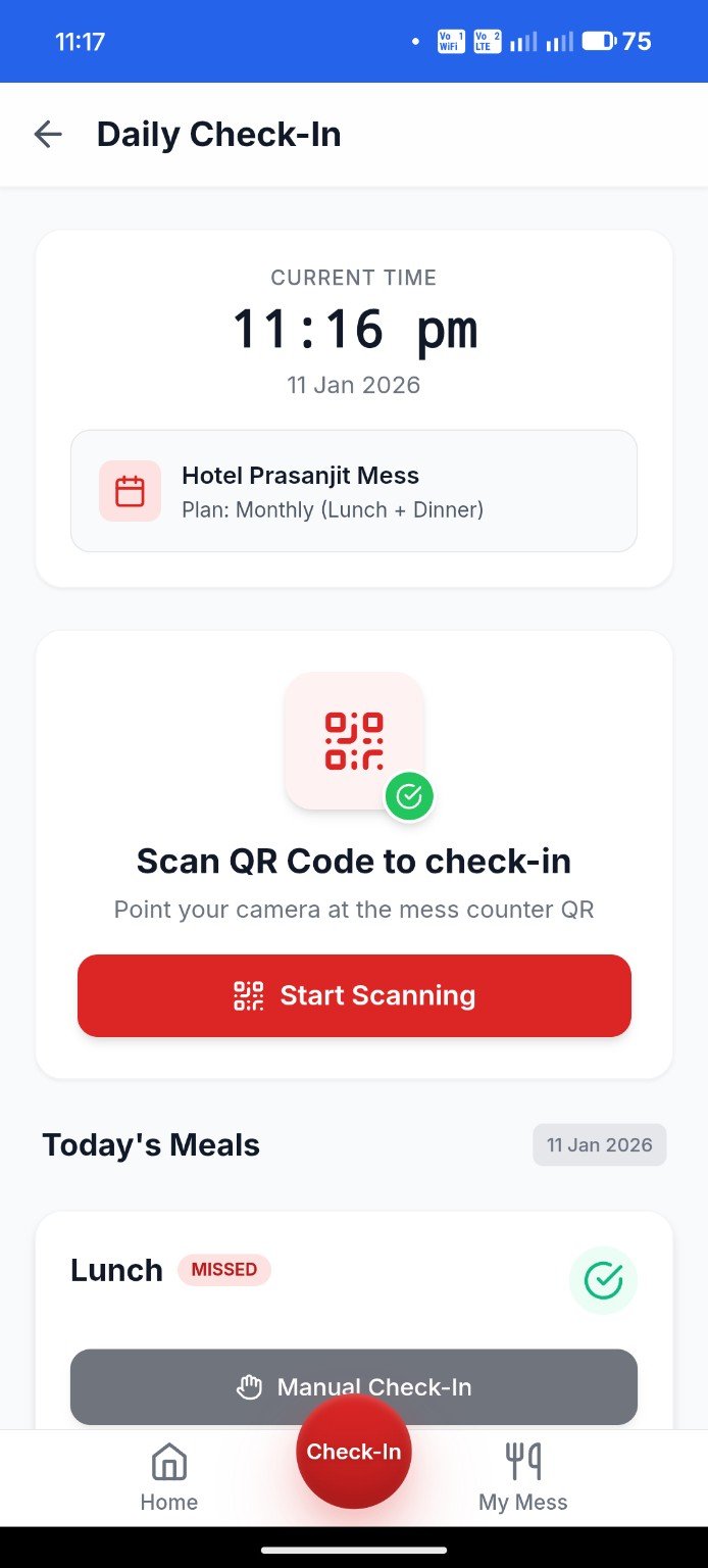 Daily check-in in the Vadazi app